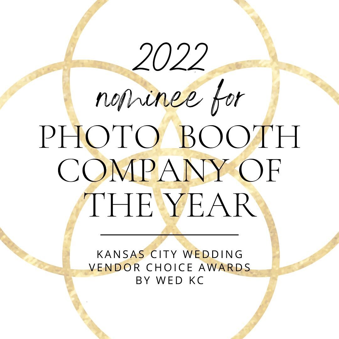 Thank you for the nomination for Photo Booth Company of the Year! @wed.kansascity