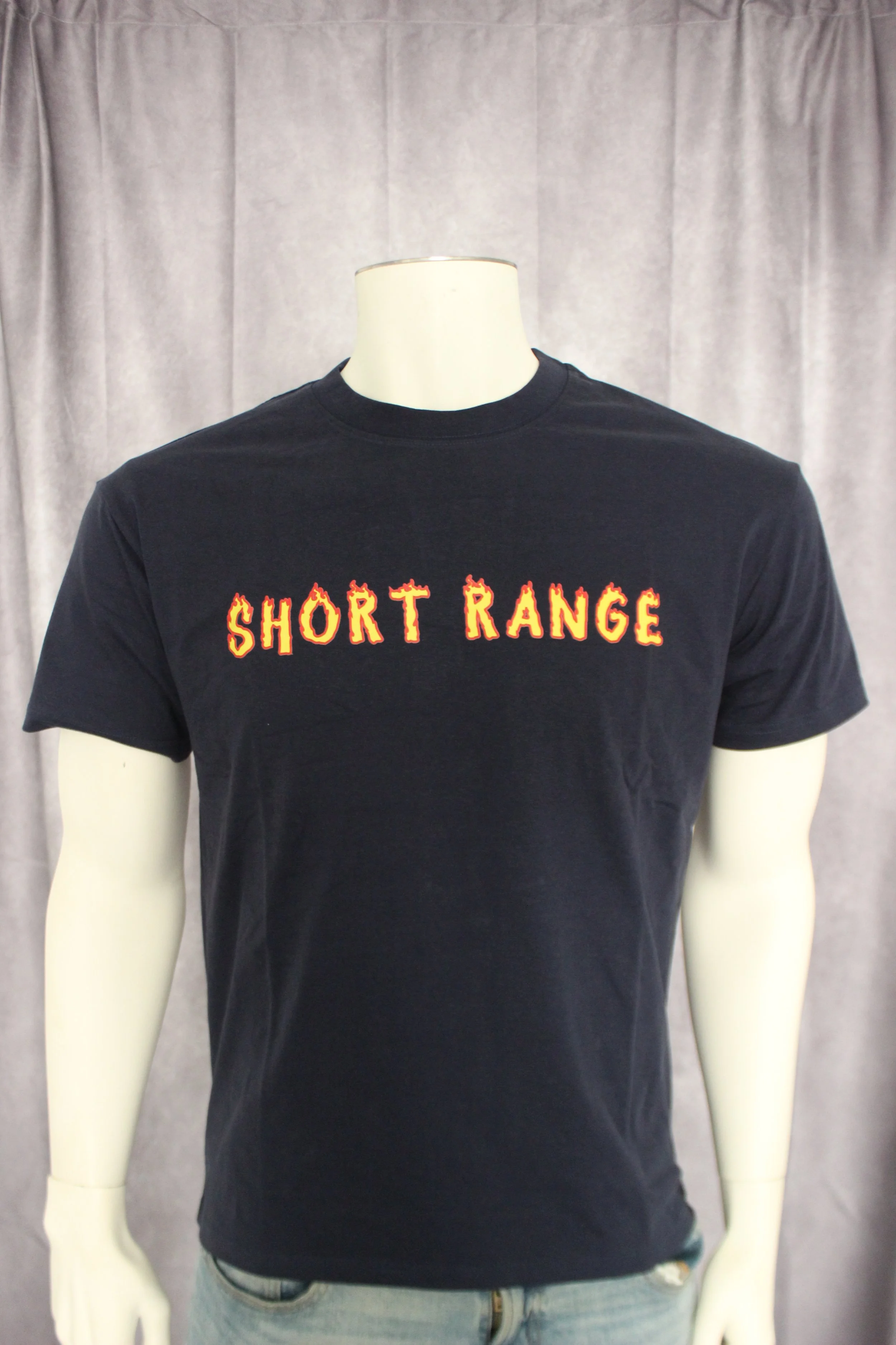 Short Range “Loyalty Comes With Scars” T-Shirt (Navy/Red/Yellow)