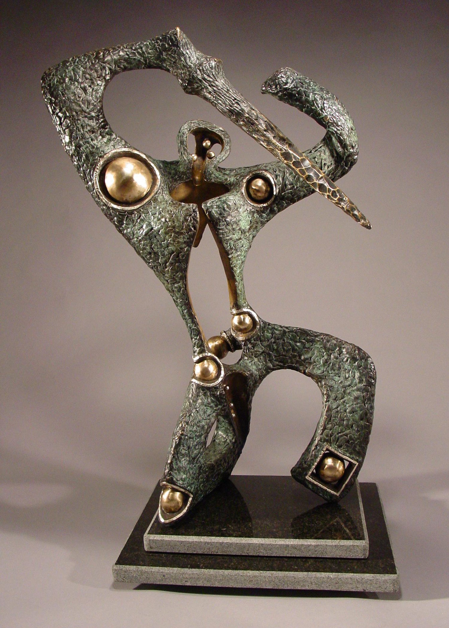 Orion, 2005,
bronze and silver