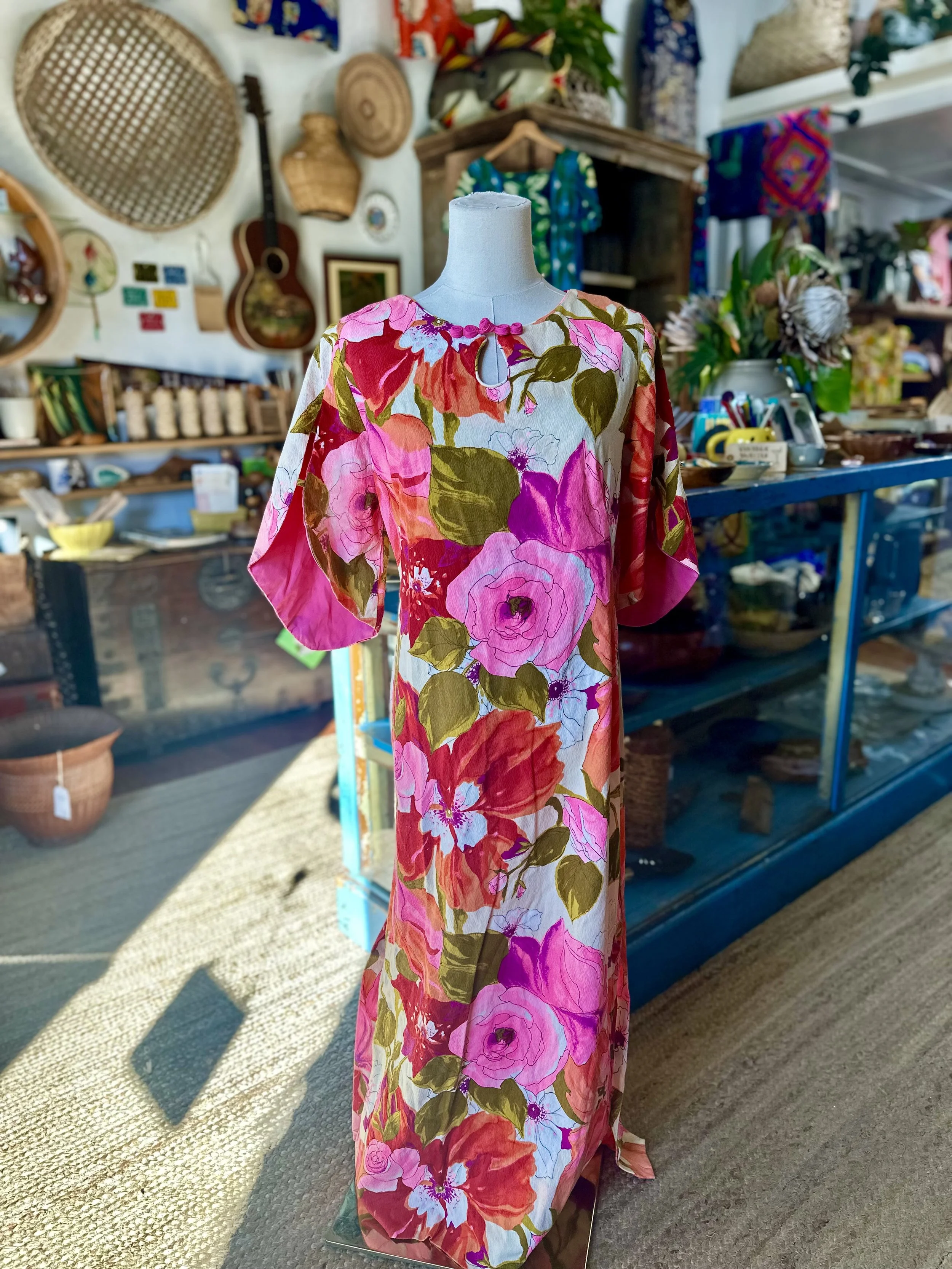 Vintage barkcloth mu’umu’u