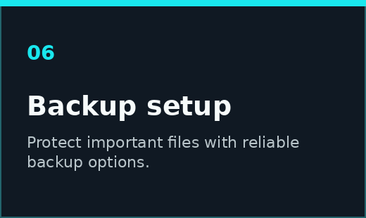 Backup setup to protect important files on home and work computers