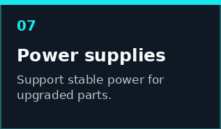 Power supply replacement and upgrade service for desktop computers