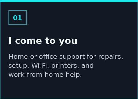 On-site computer repair service at your home or office