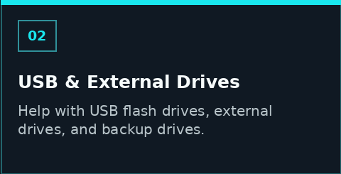 USB flash drive and external drive data recovery support