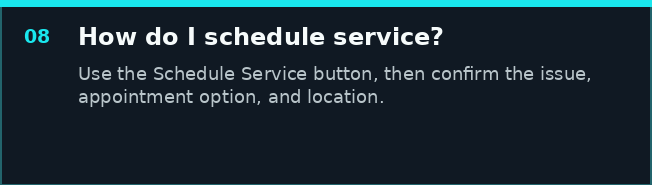 FAQ about scheduling computer repair service with Michael