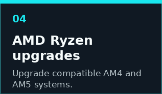 AMD Ryzen CPU upgrade service for compatible desktop computers
