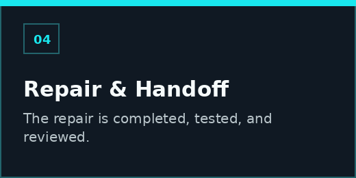 Completed computer repair tested and reviewed with the customer