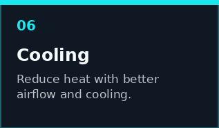 Computer cooling upgrade service for fans, airflow, and temperature control