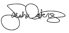 A handwritten signature in black ink on a white background.