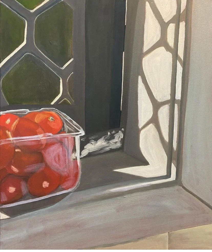 "Ripe", 2023. Oil on canvas, 61cm x 51cm x 3.5cm.