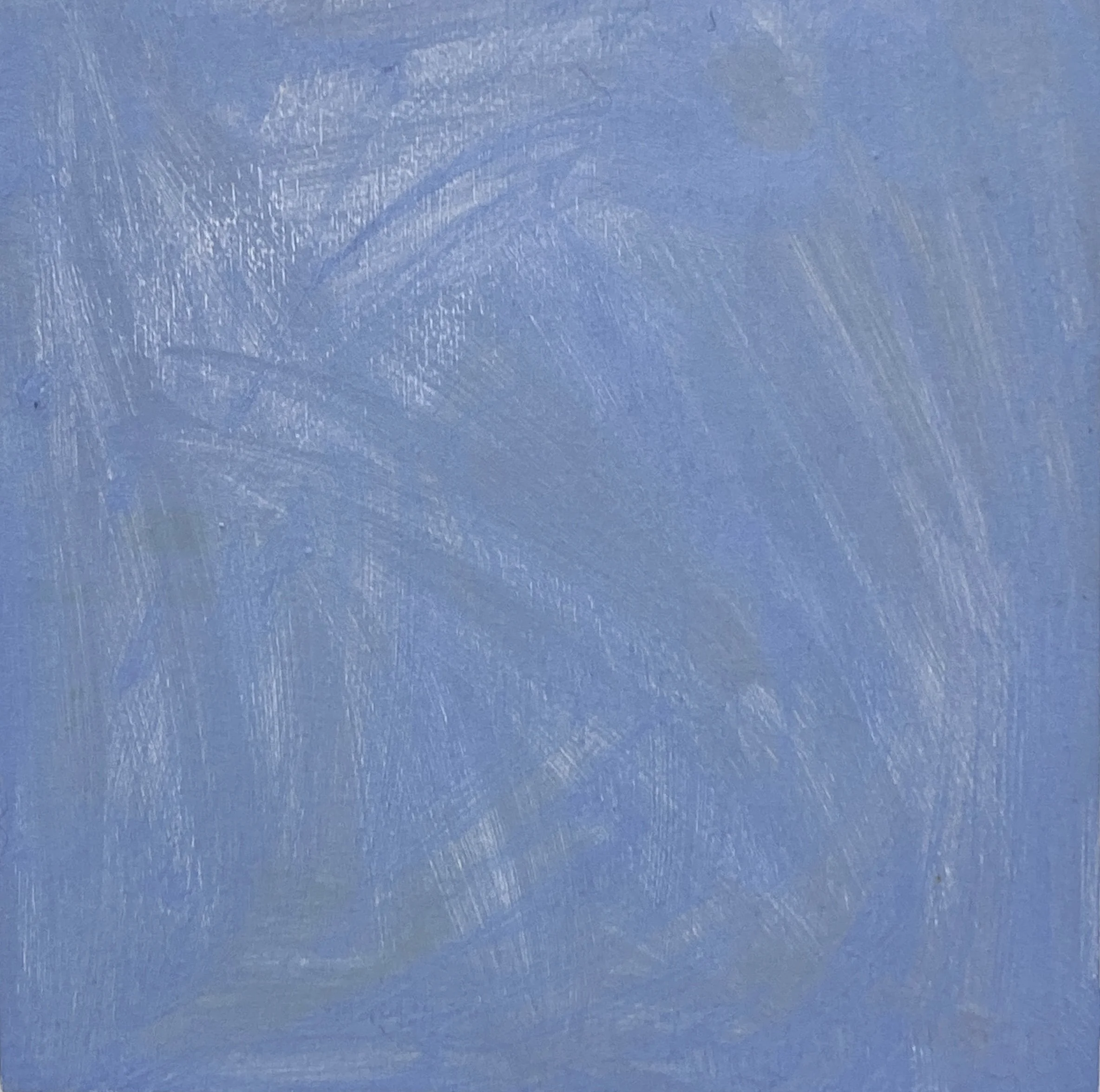 "Breathing Underwater", 2024. Oil paint on wooden block, 15cm x 15cm x 2.5cm.