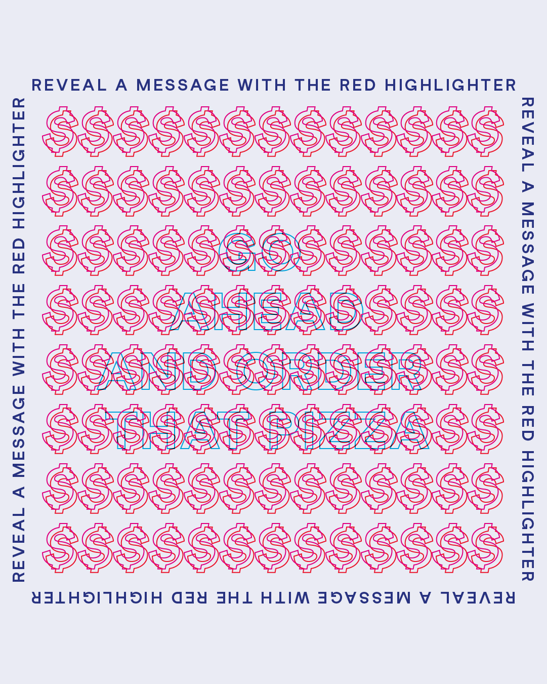 The truth is hidden in red 🔎🖍️ share to your story with your Venmo handle