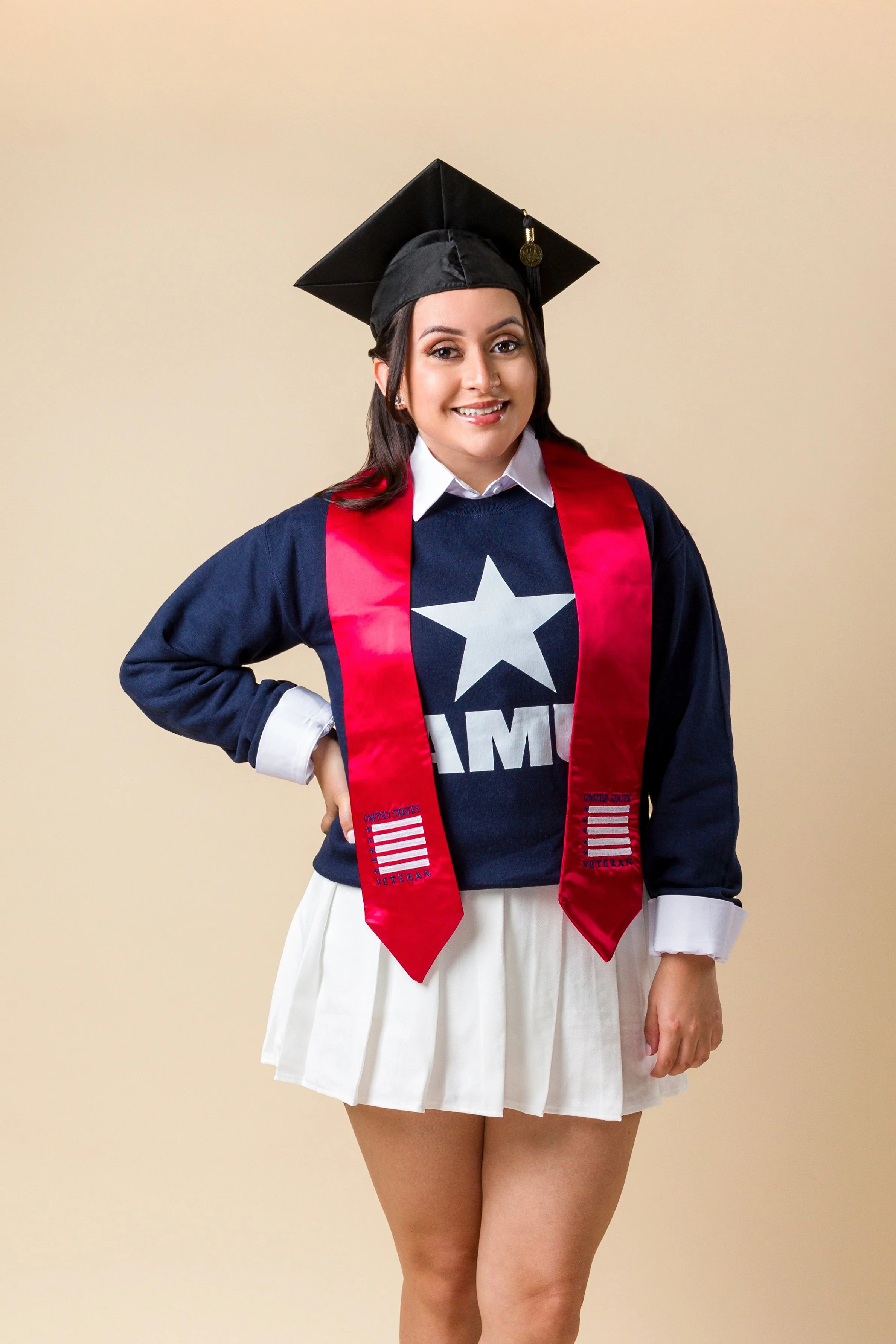 Studio portrait of Berenice Renteria | Inland Empire Photographer | Graduation | photo taken by Mario Martel