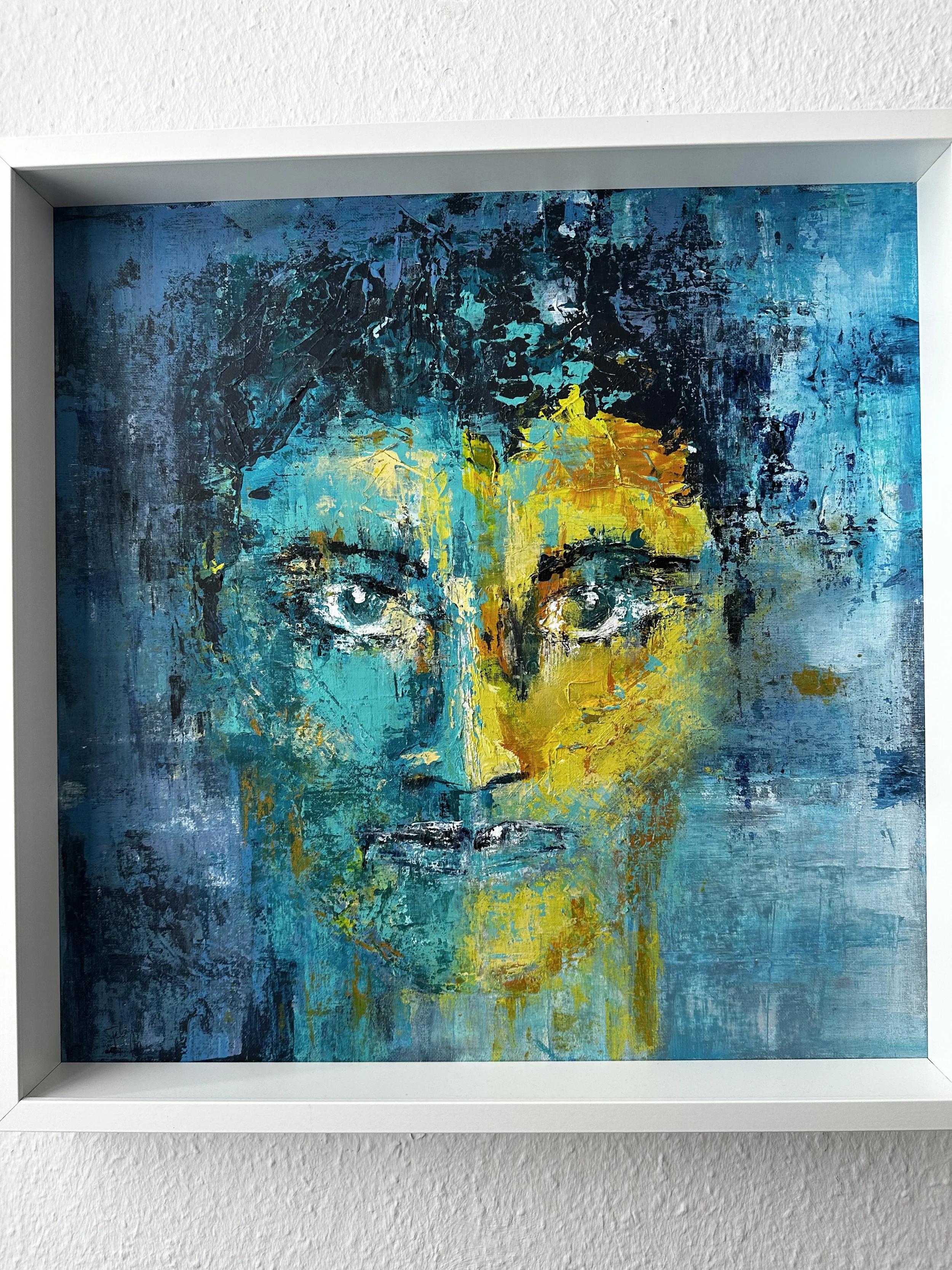 "Namenlos"
2025
Acryl auf Malpappe 60 x 60 cm