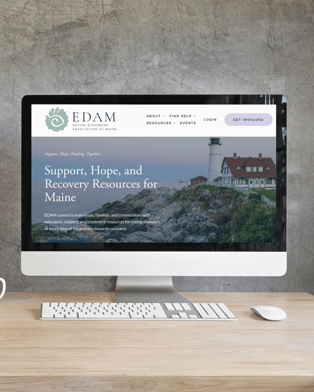 Eating Disorders Association of Maine website redesign
