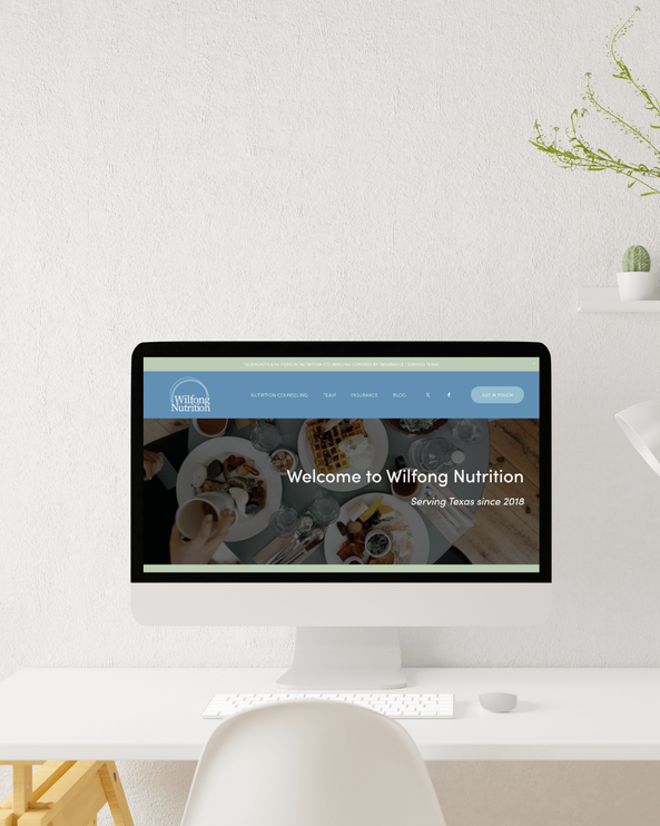 Wilfong Nutrition brand and website project