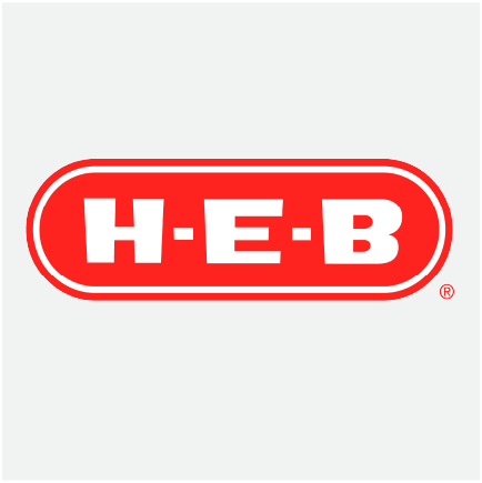 The red HEB logo.