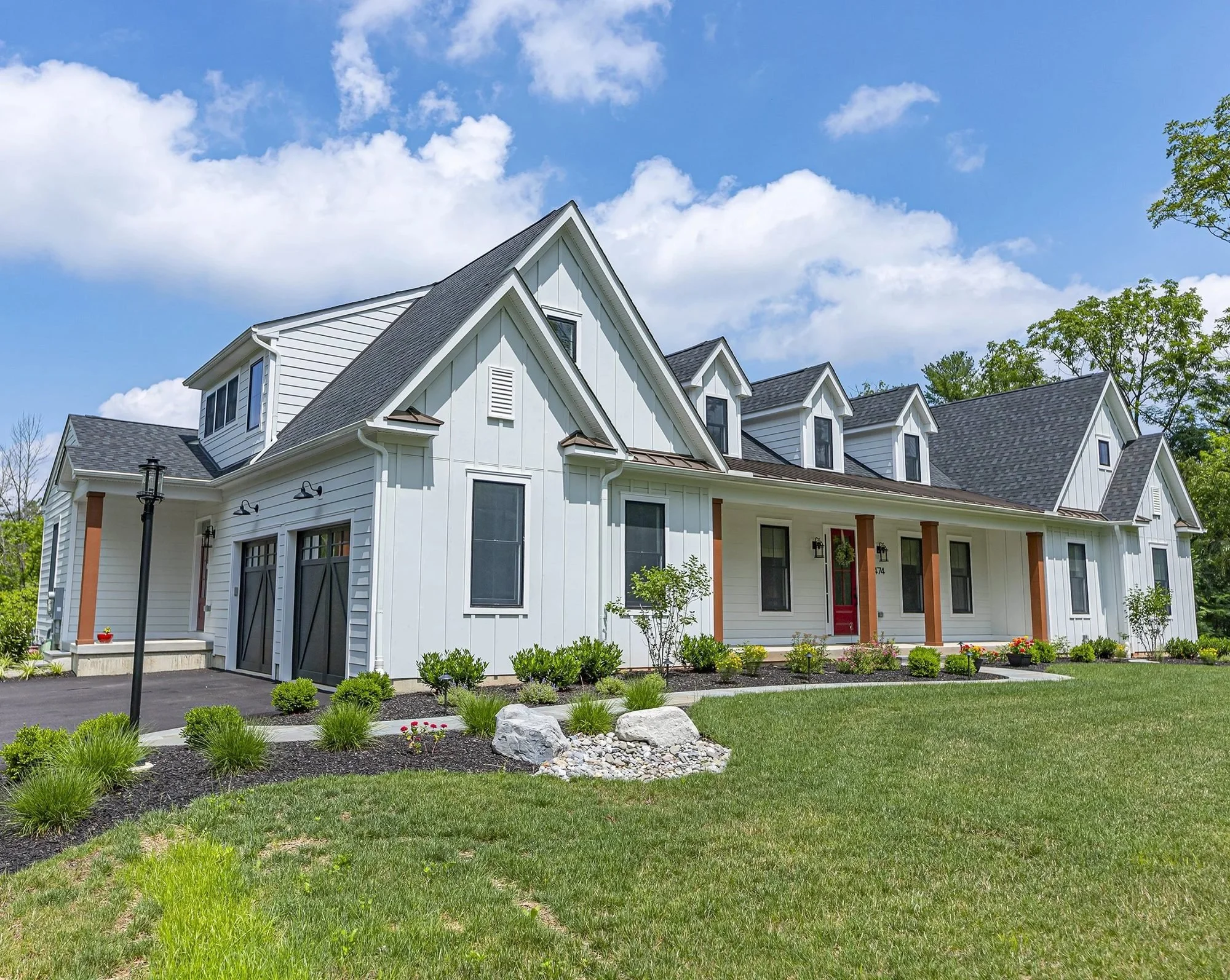 Bucks County custom modern farmhouse exterior