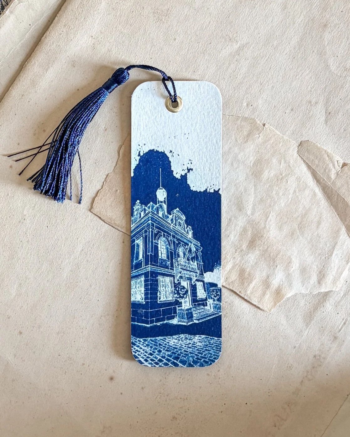 Marque-page Cyanotype - Mairie de Bry-sur-Marne