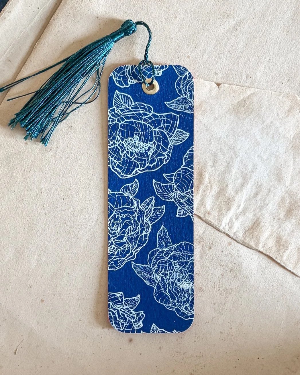 Marque-page Cyanotype - Magnolias