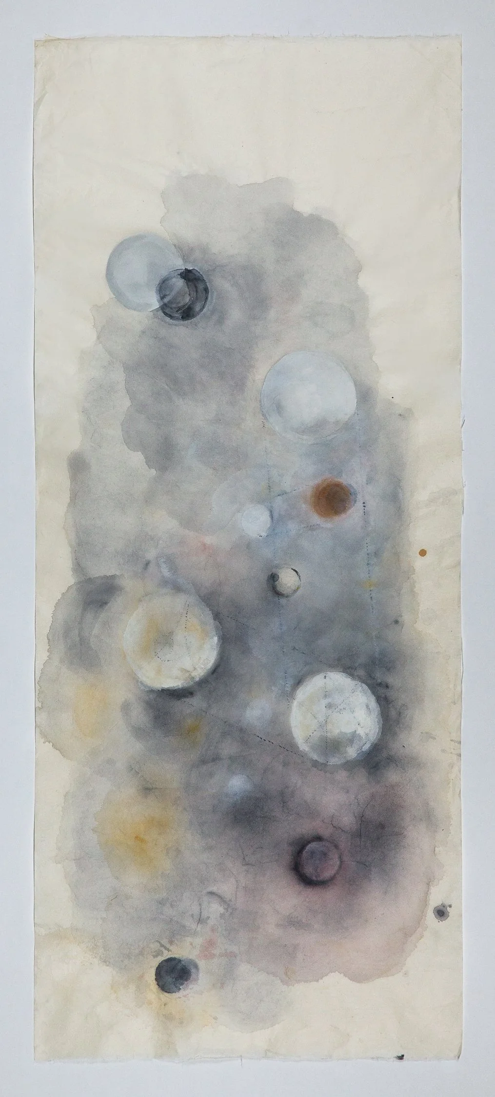 Untitled, Mixed Media on Kitikata Paper, 38 x 15.5 in, 2025