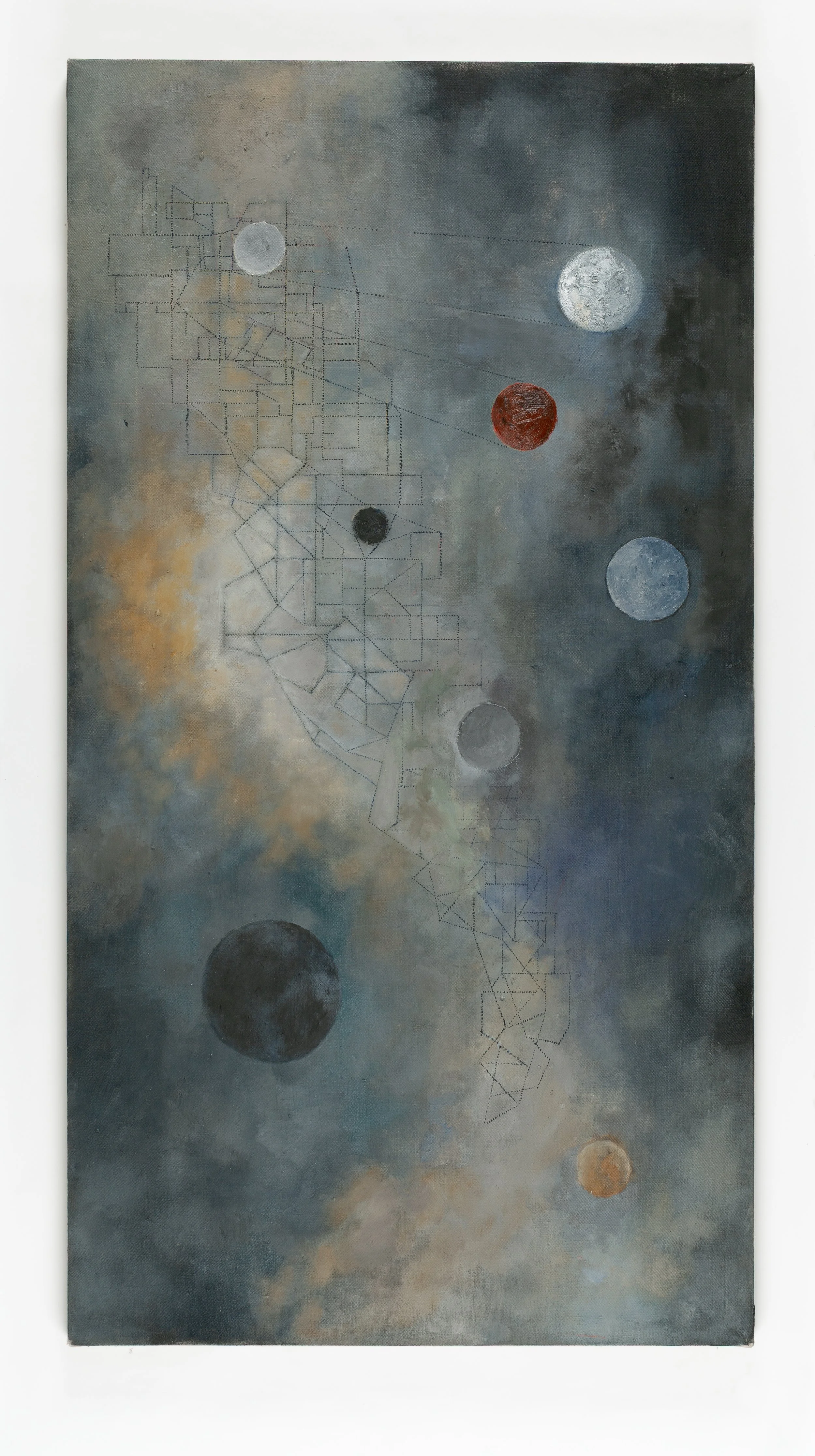 Connections IV, Oil on Linen, 56 x 30 in., 2025