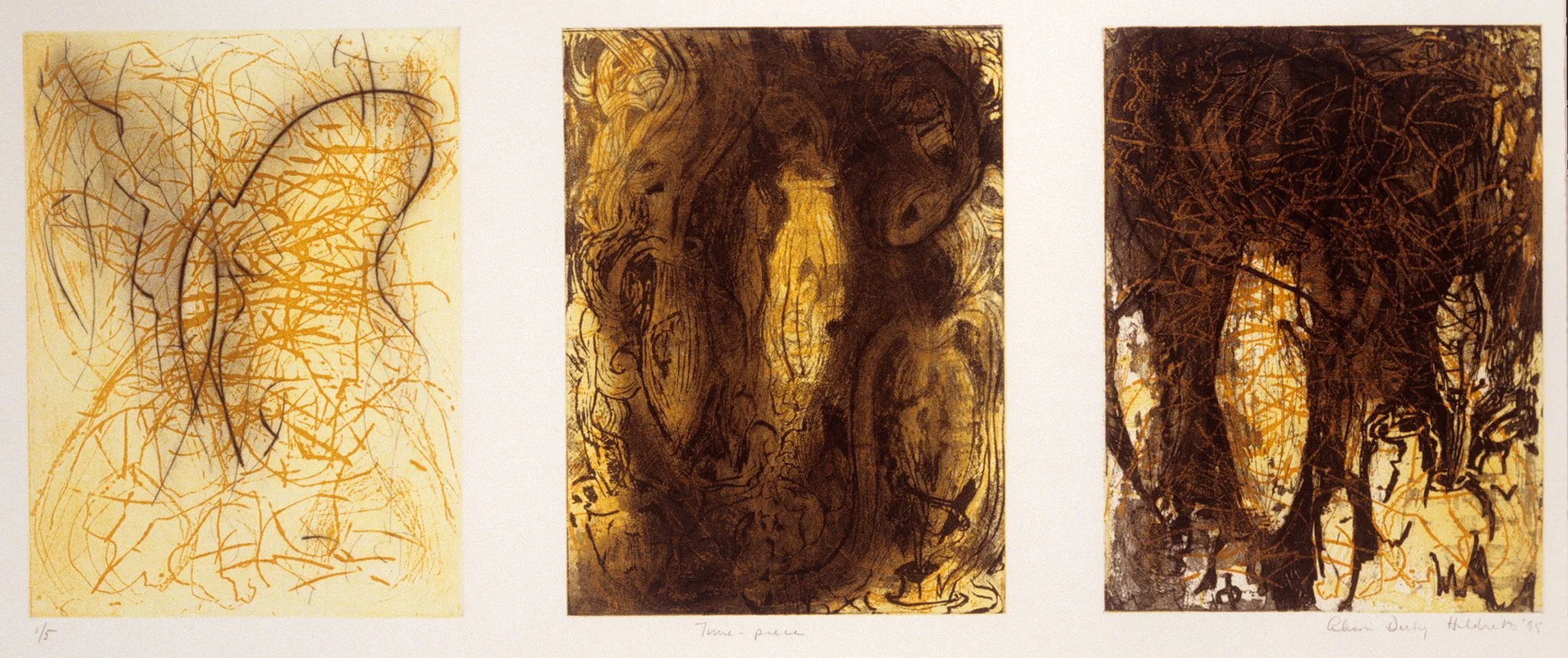 TIMEPIECE, Etching, 12x27", 1994