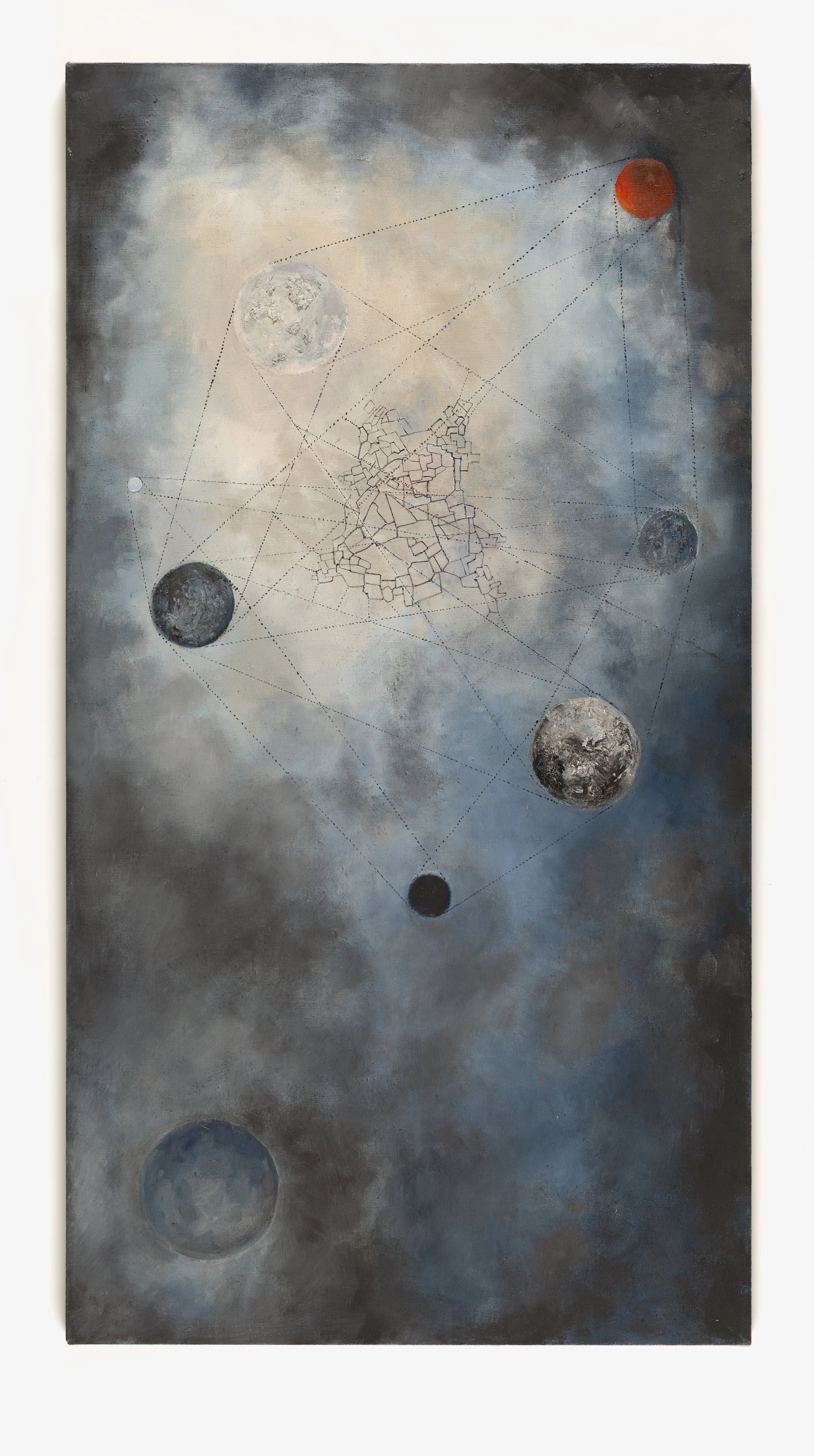 Connections III, Oil on Linen, 56 x 30 in., 2025