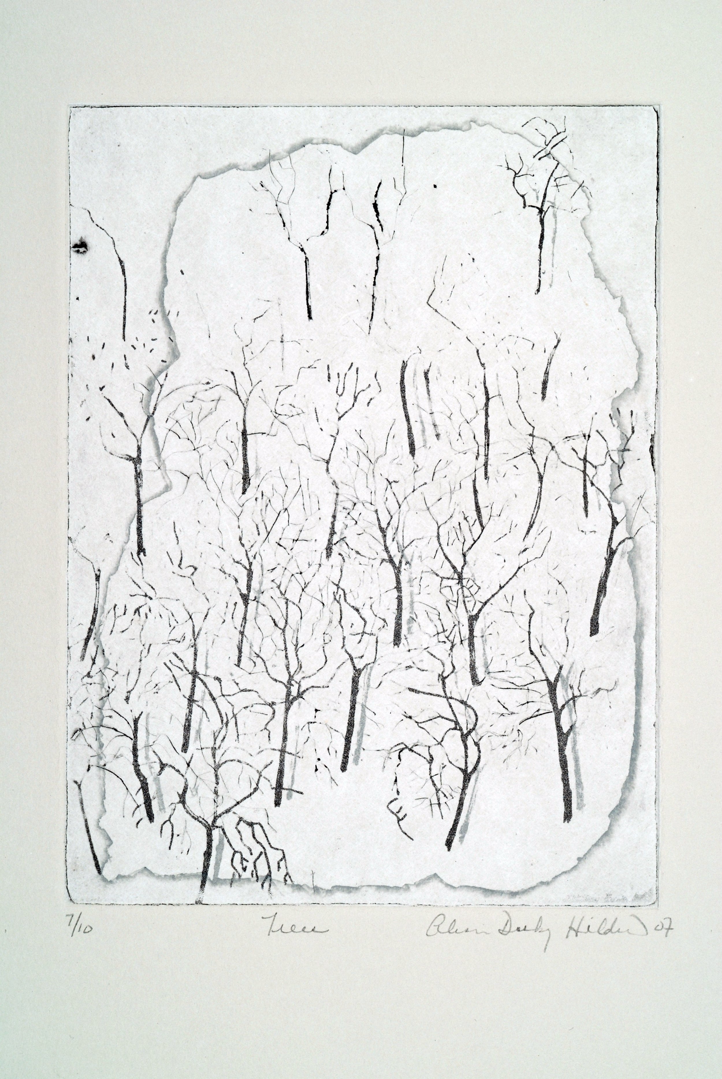 0011 Trees, 8x6", 2007