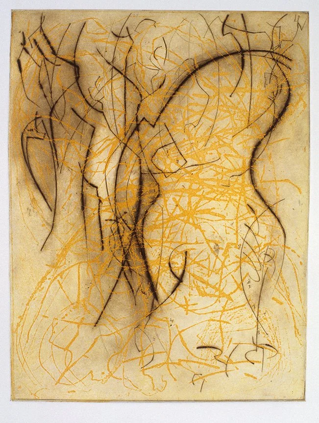 GRASS DANCE, Etching, 12x9", 1994