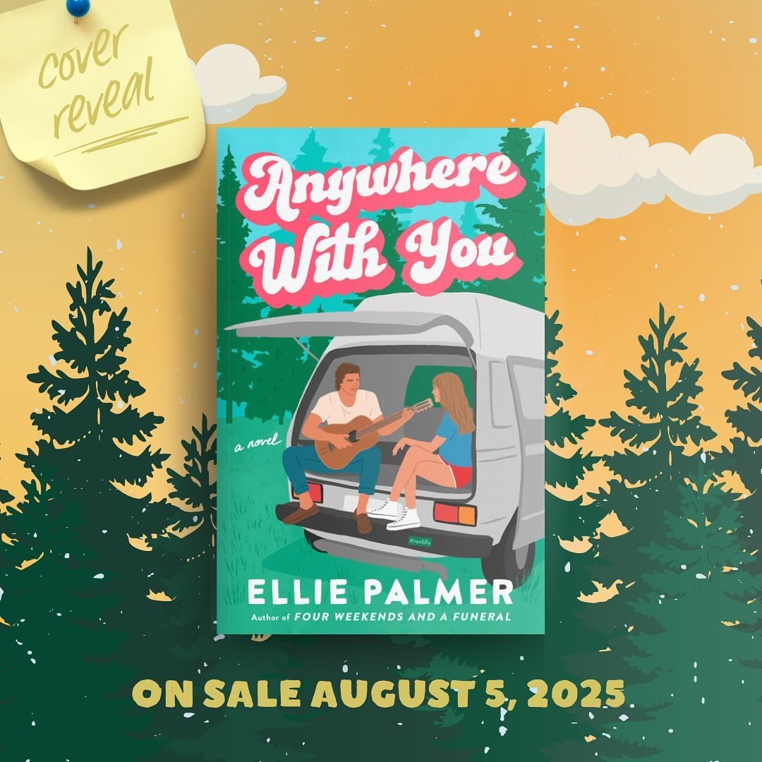 🚐 COVER REVEAL 🚐

Hi!!! I love this book! You already know that Four Weekends and a Funeral is one of my all-time favorite books and @elliepalmerwrites&rsquo; second book, ANYWHERE WITH YOU, has all her trademark wit and humor! Friends to lovers! #