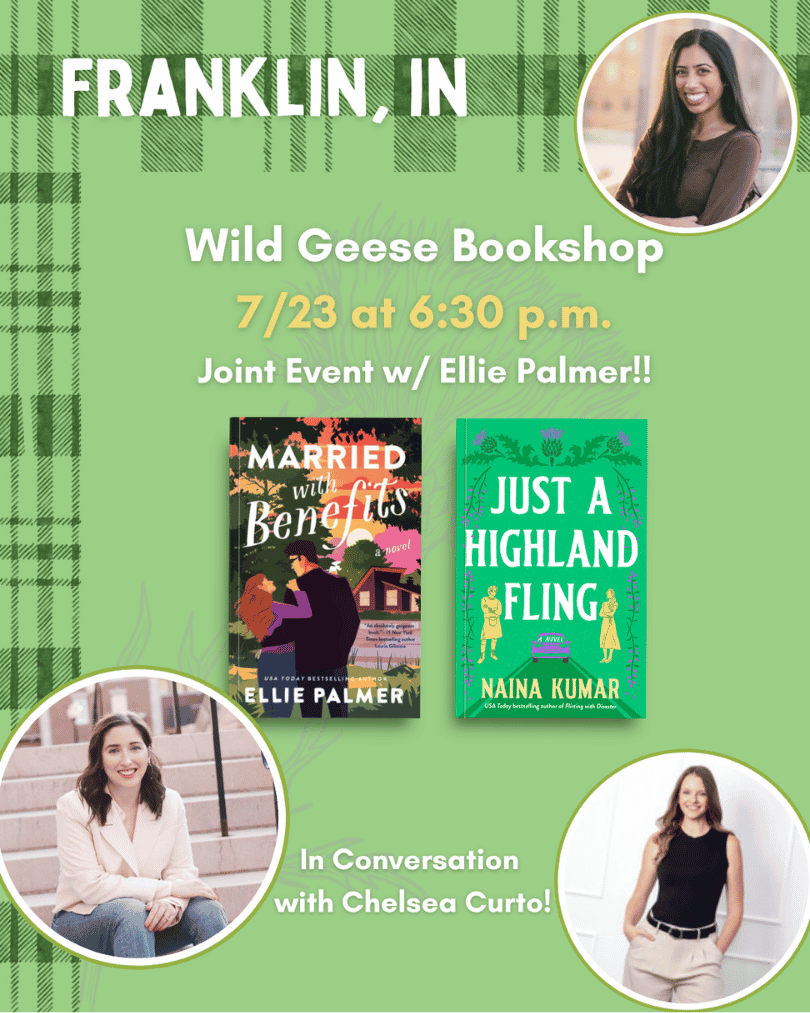 Book tour graphic for Franklin, IN stop at Wild Geese Bookshop