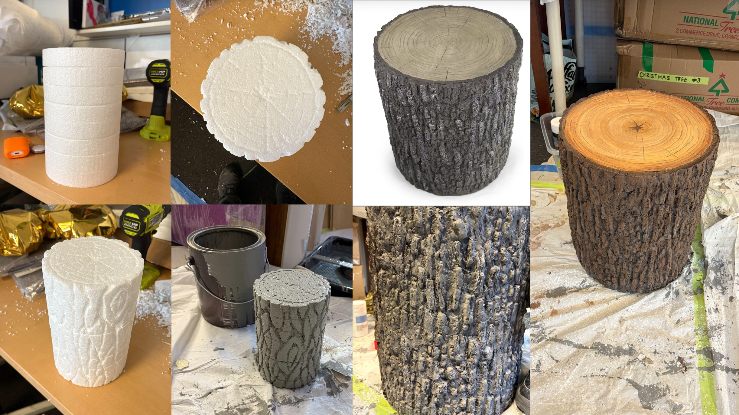 Sesame Street Abby’s Garden YT Interactive 
~ mini stump: process photos; large stump: before & after scenic