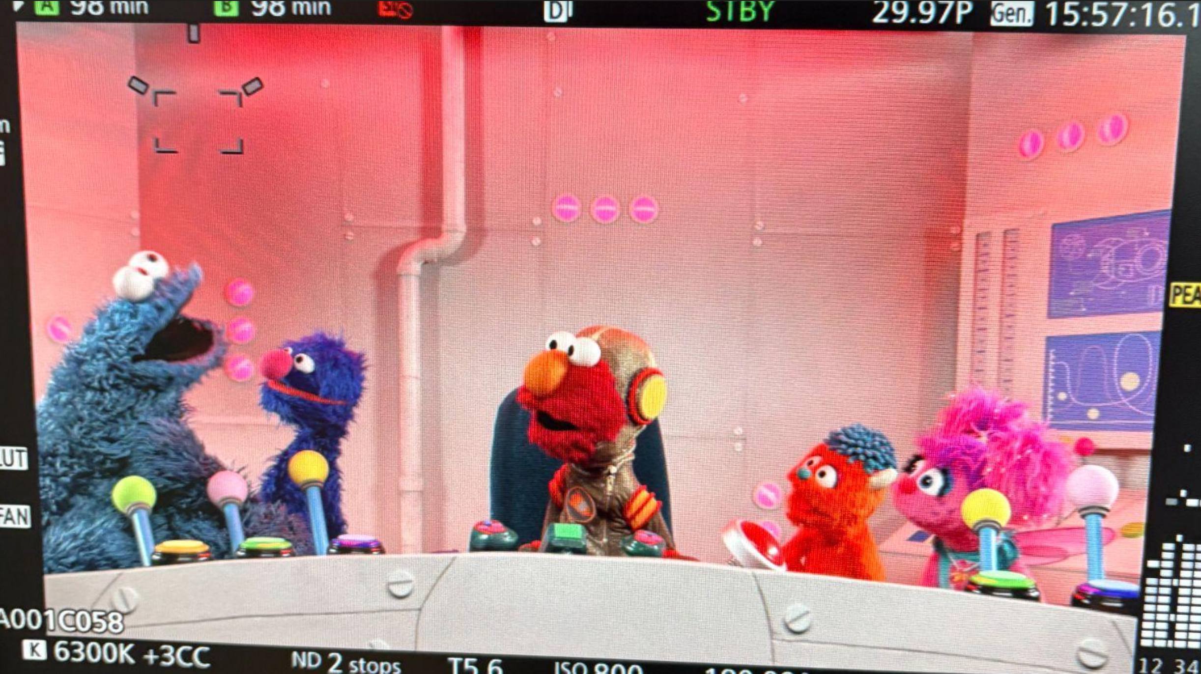 Sesame Street Season 56 (unaired)
~ painted & detailed flats, painted & weathered PVC; scenicked fake bolts, all wall details, clock elements etc
