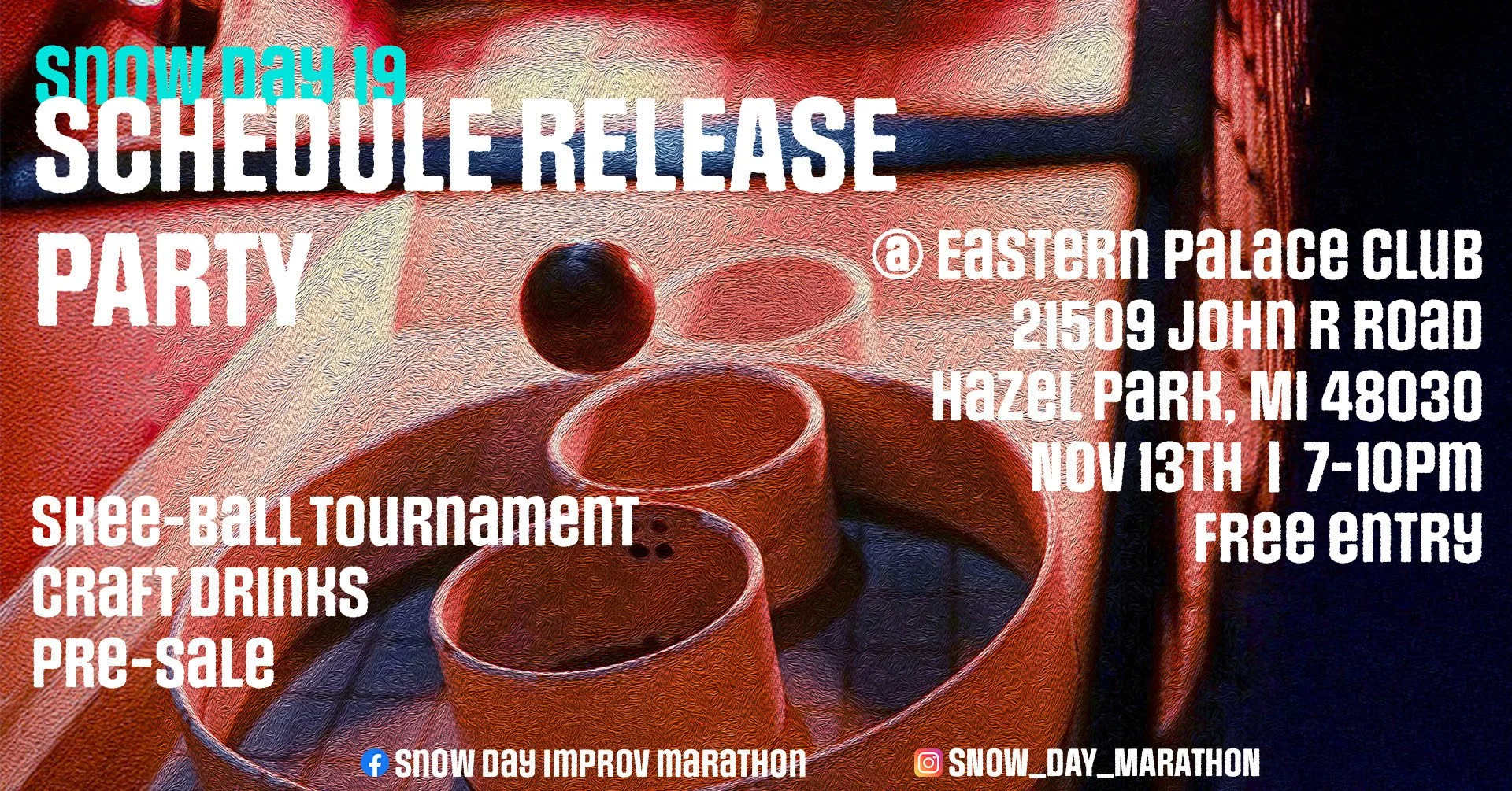 Snow Day 19 Schedule Release Party