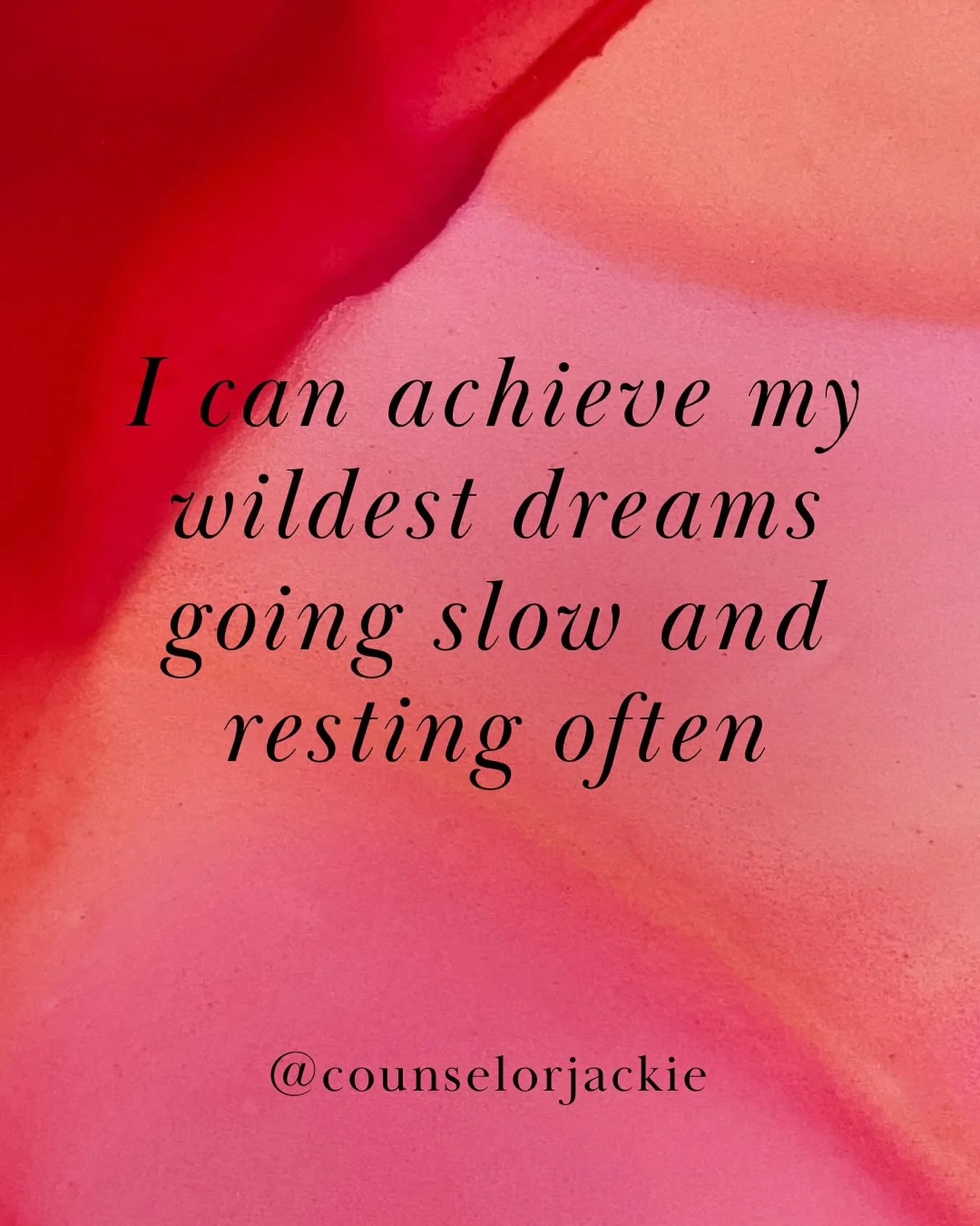 oooof, I needed this reminder!

Sometimes I feel like I&rsquo;m always in a rush to achieve, to arrive at success. Maybe &ldquo;slow and steady&rdquo;can win the race. (Plus, winning is overrated anyways 😜)

Inspired by a post I came across by @girl