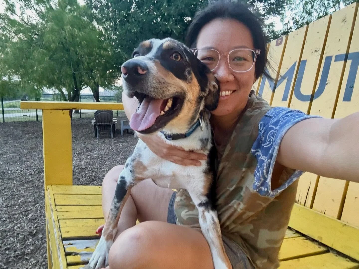 Ft Worth&rsquo;s best therapist and pup cup connoisseur @remingtontheiii @muttscantina_dfw