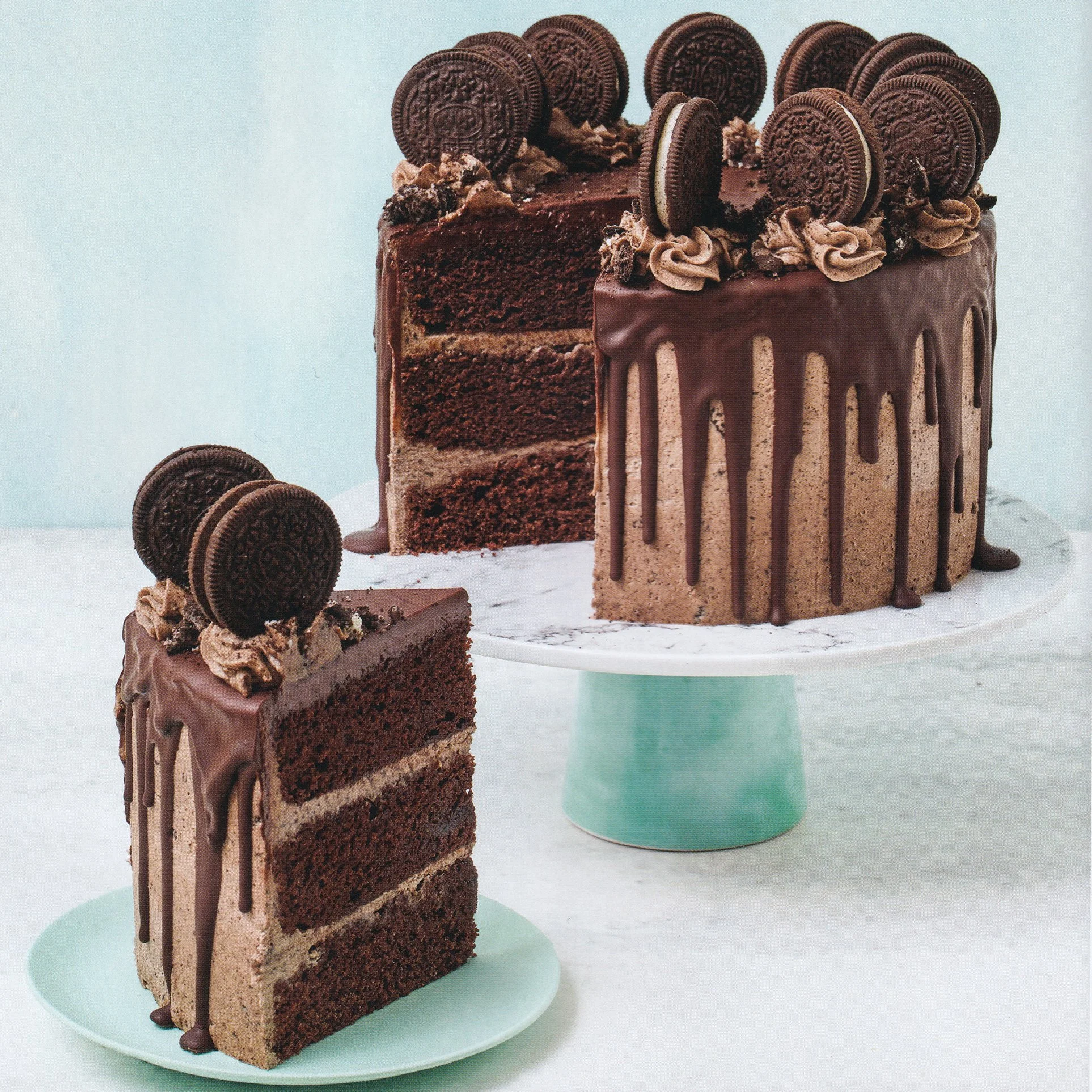 3 Layer Cookies and Cream Drip Cake