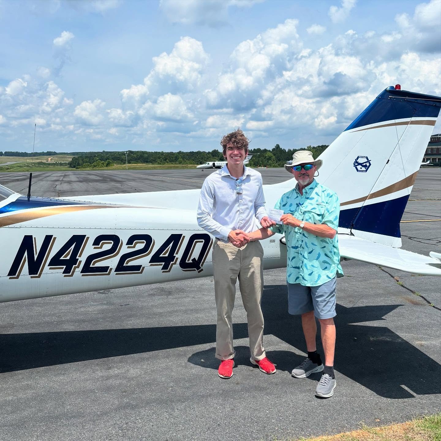Congratulations to Owen Cobb on passing his private pilot check ride. We are so proud of you and can&rsquo;t wait to see all you accomplish! 🧑&zwj;✈️
Instructor: Jackson North 

✈️ Fly with us @pressleyaviationflightschool &amp; follow for more!

📲
