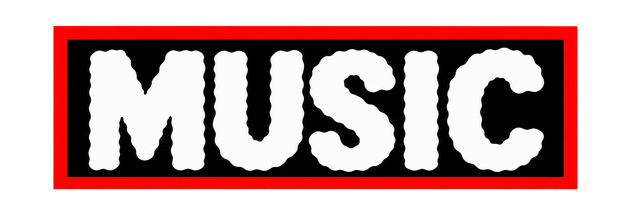 The word 'WOKE' in bold white letters on a black background, enclosed in a red border.