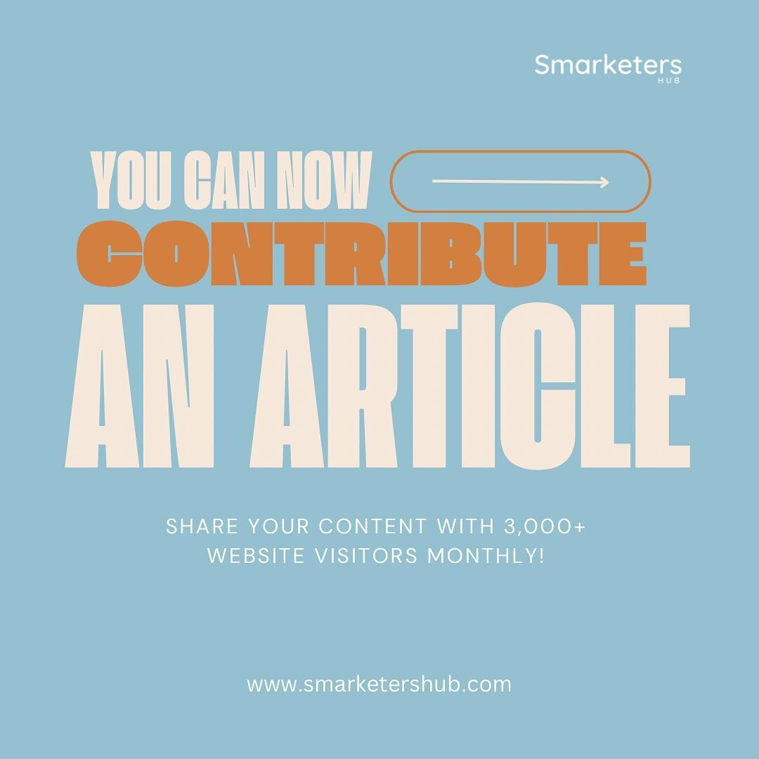 Swipe to check out some reasons why you should contribute an article to Smarketers Hub, we can&rsquo;t wait to read what you submit!

#smarketershub #contentwriter