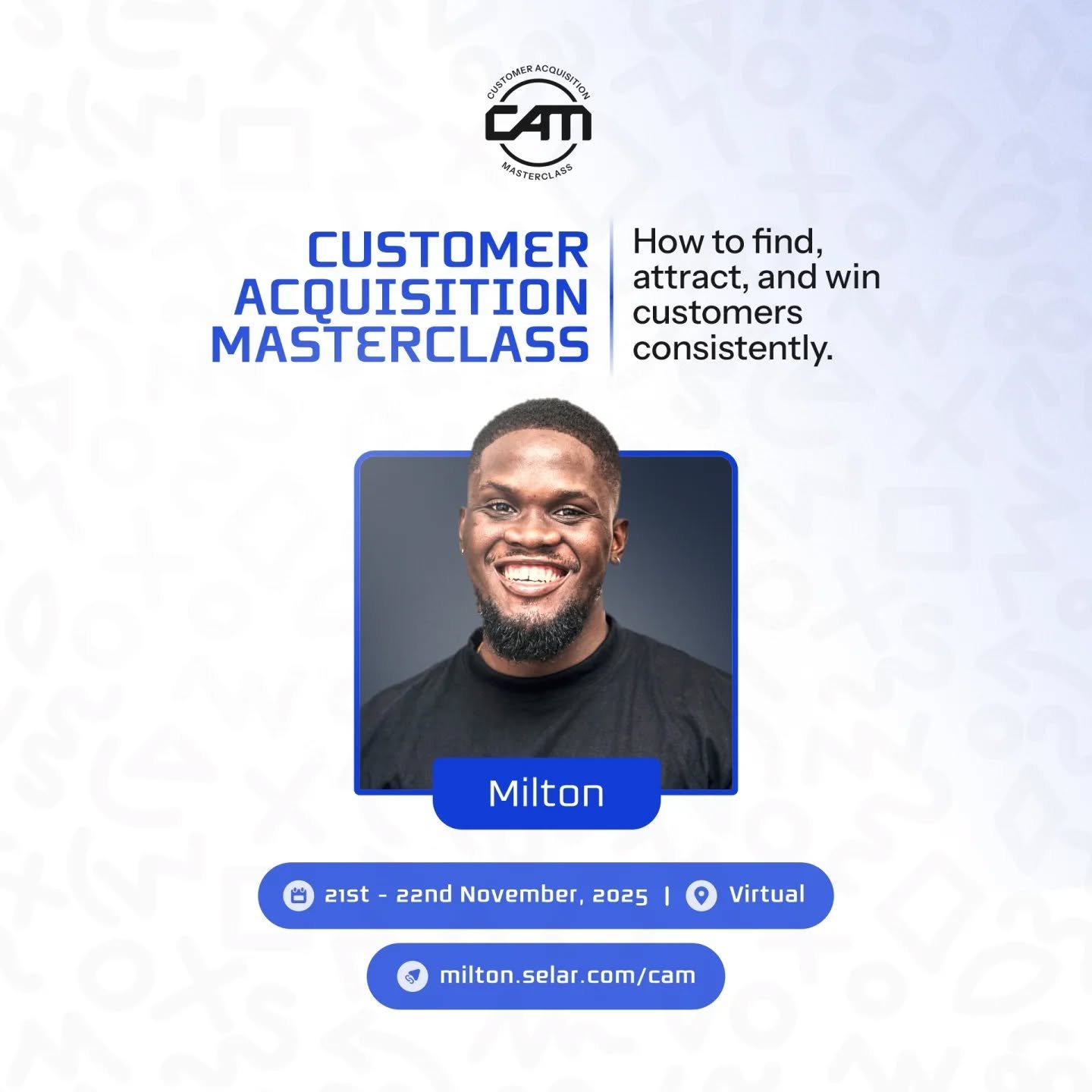 The problem isn&rsquo;t always a bad product or unskilled teammates; it may just be an unnoticed leak in the customer acquisition channel that makes all efforts to attract and grow your customers futile. It&rsquo;s time to fix that. 

Join Milton TuT