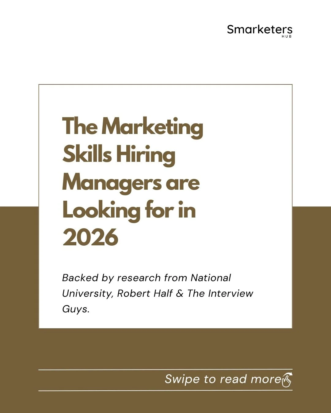 The marketing job market in 2026 is more competitive than ever and the skills hiring managers are prioritising have shifted significantly. 

Data literacy. AI literacy. Marketing strategy development. Automation platforms. Cross-functional collaborat