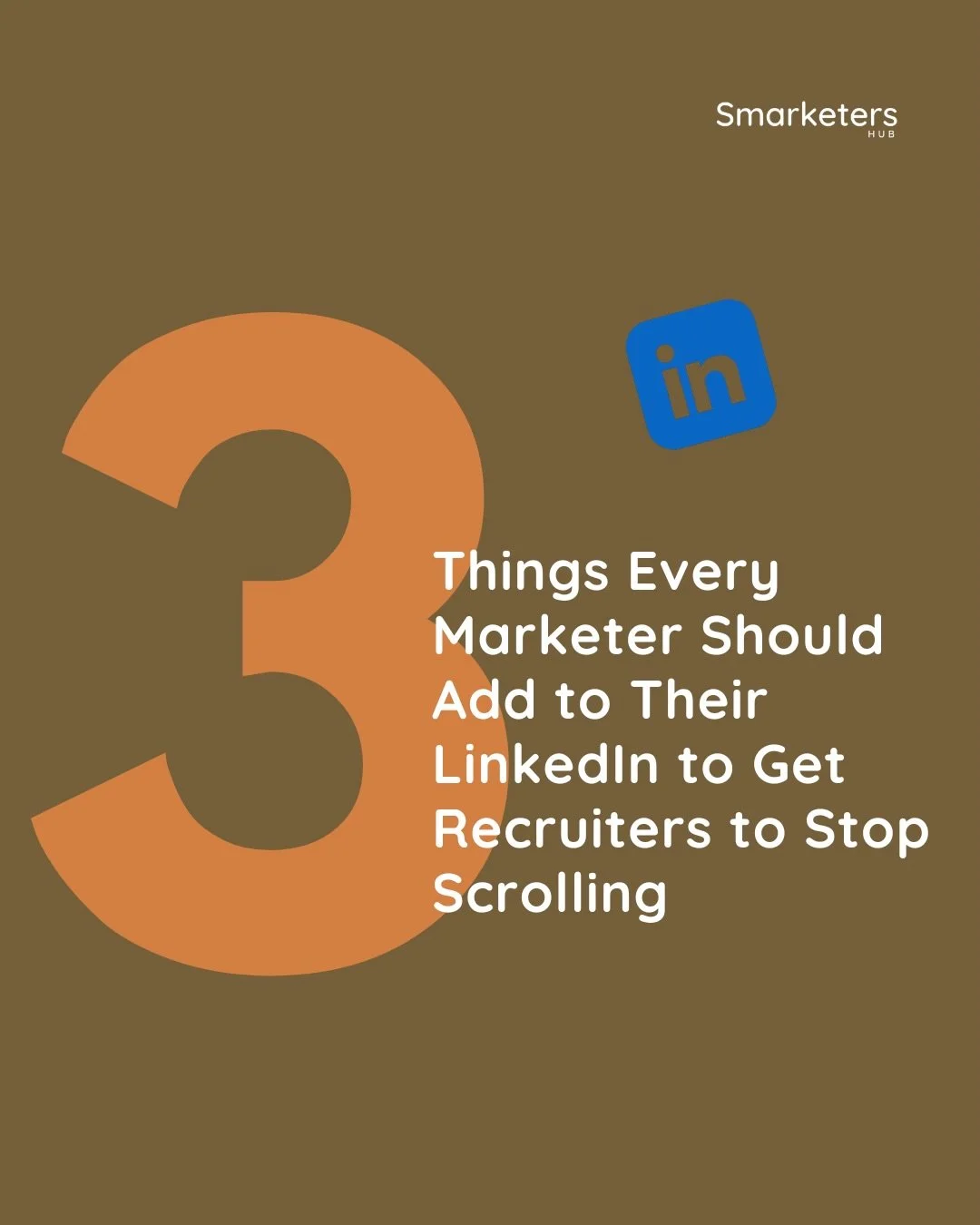 Most marketers will spend hours applying for roles but barely five minutes on the LinkedIn profile recruiters check. 

Your LinkedIn is doing more work than you think or less, if these three things are missing.🤷🏾&zwj;♀️

Swipe through, fix yours to