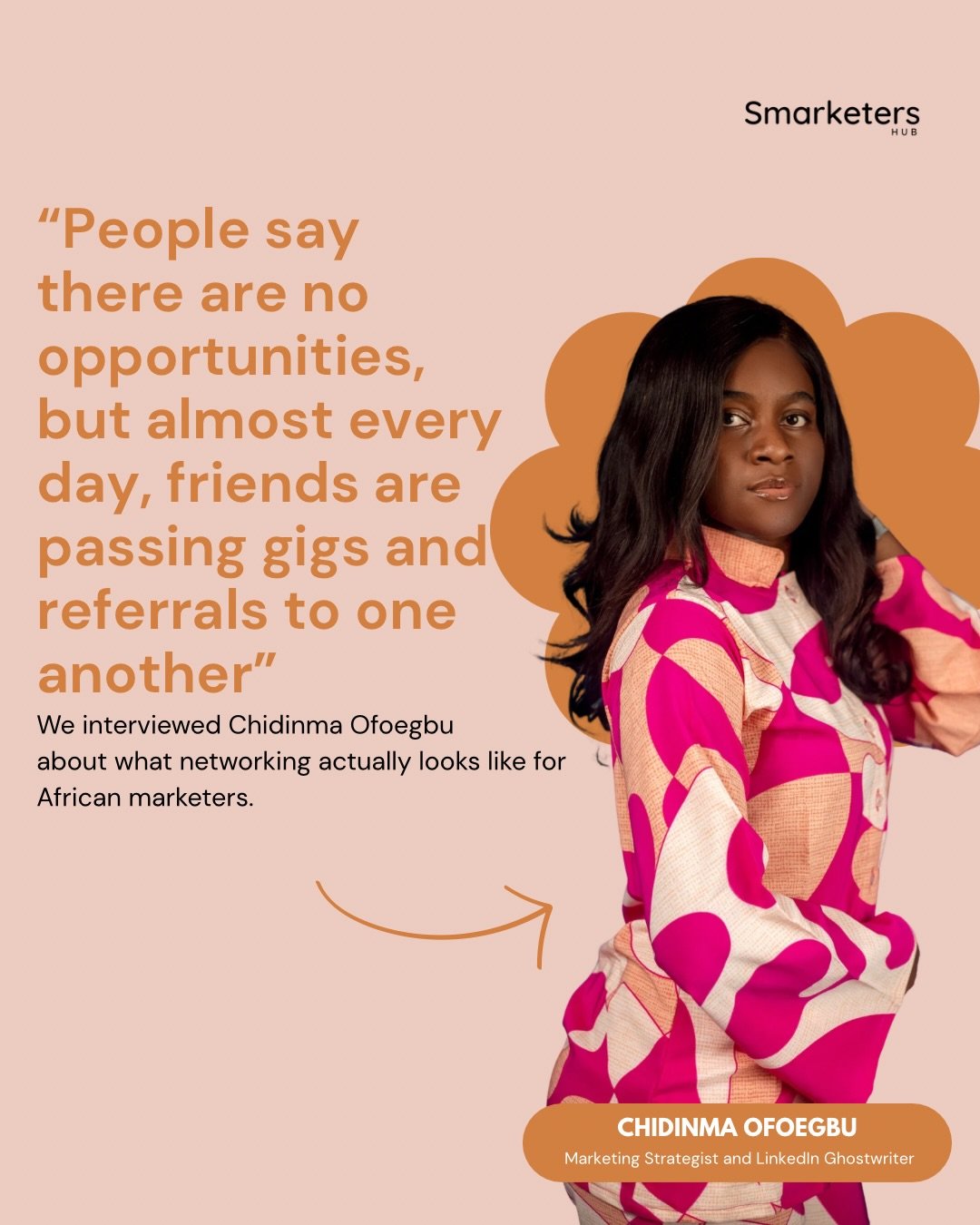 @chidinmaofoegbu_ had a lot to say about what networking actually looks like for African marketers.

Swipe through for the full conversation and follow Smarketers Hub for more conversations about building a marketing career in Africa.