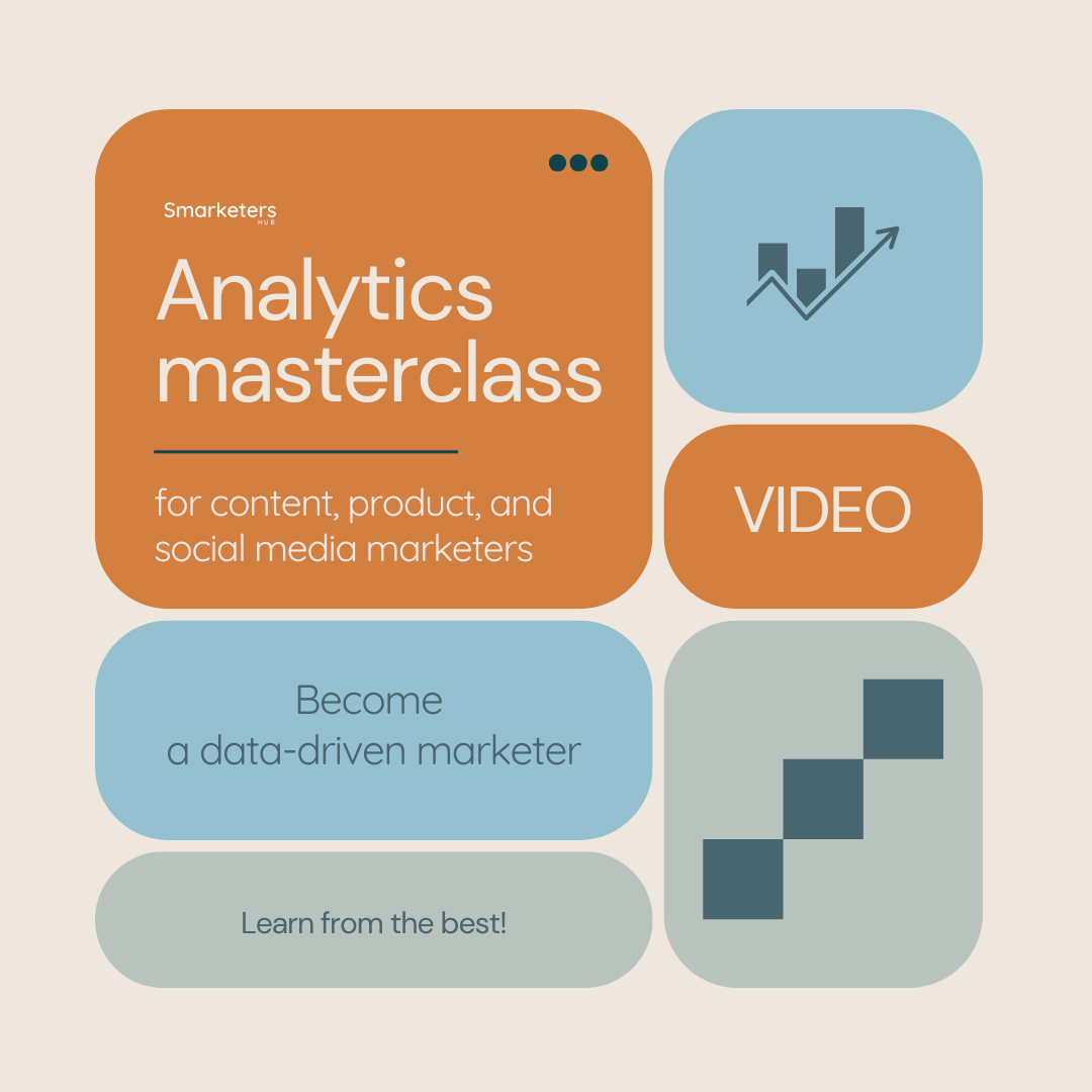 A banner of our first masterclass on marketing analytics