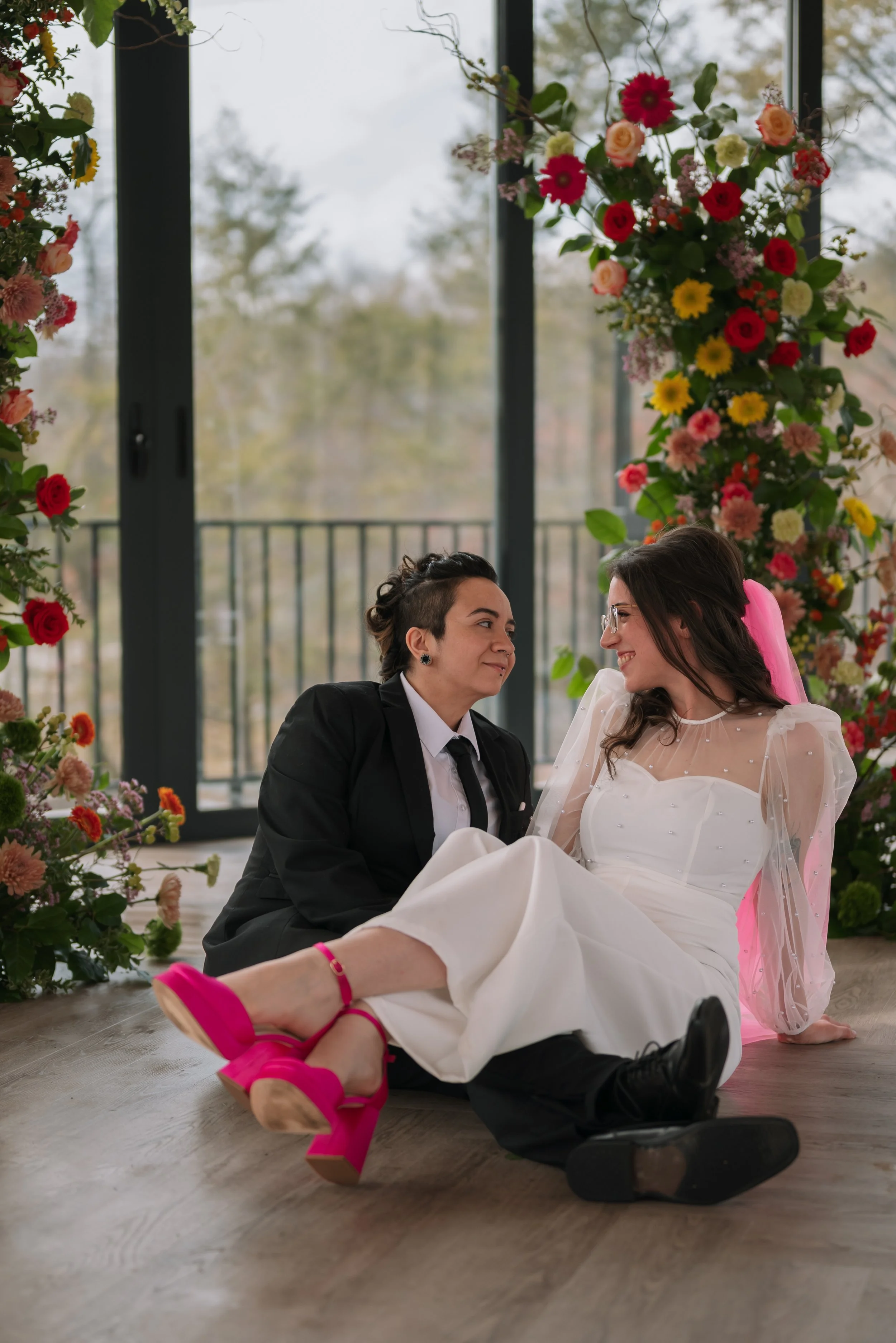 LGBTQ+  Wedding Photographer at Leisure Lake in Scotrun PA. LGBTQ+ Pocono Wedding Photography in Swiftwater PA 