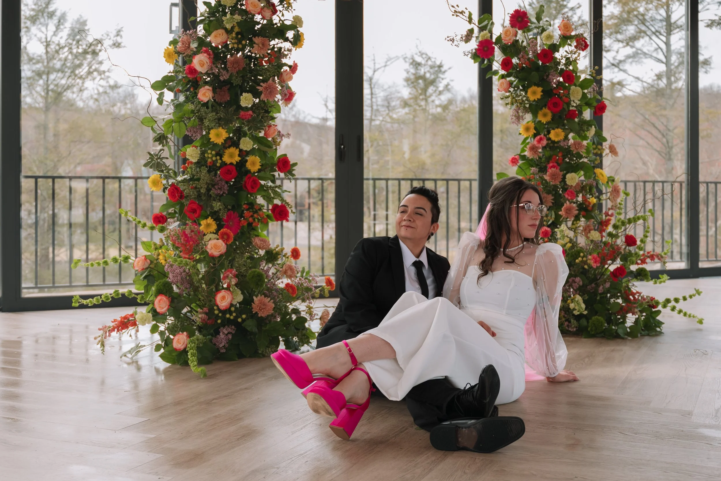 LGBTQ+  Wedding Photographer at Leisure Lake in Scotrun PA. LGBTQ+ Pocono Wedding Photography in Swiftwater PA 