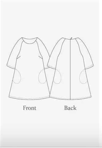 black linen dress with pockets Frank & Eileen RORY Black, Washed Linen Black L