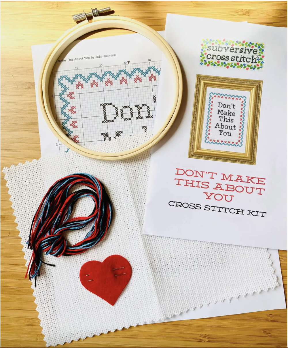 Drop Shadow Alphabet Cross Stitch Kit by Cotton Clara
